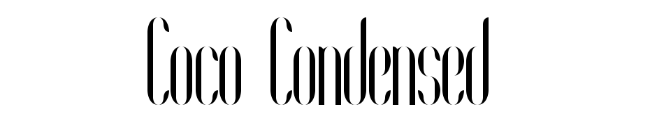 Coco Condensed cкачати шрифт безкоштовно
